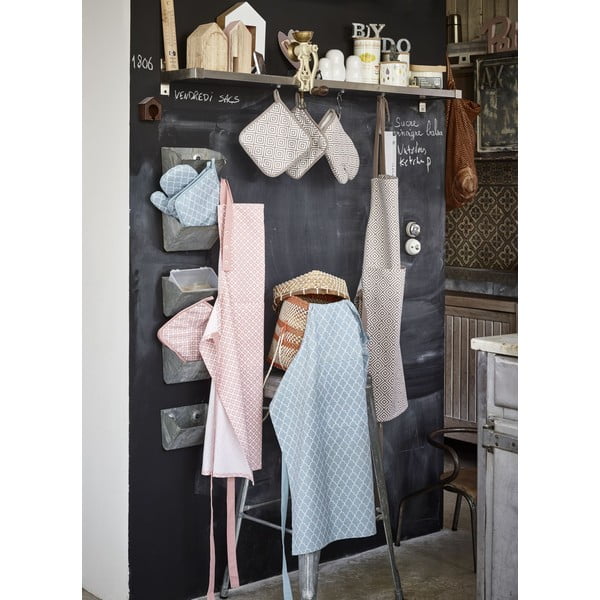 Helesinine puuvillane esiliin Arabesk - Tiseco Home Studio-image-1