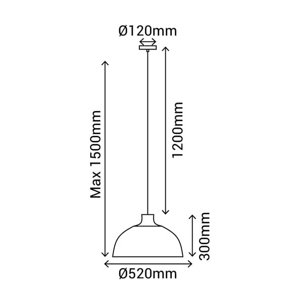 Musta-loomuse värvi rippvalgusti bambusest varjuga ø 52 cm - SULION-image-3