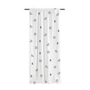 Valge puuvill-satiinist kardin 110x250 cm Festive Car - Butter Kings