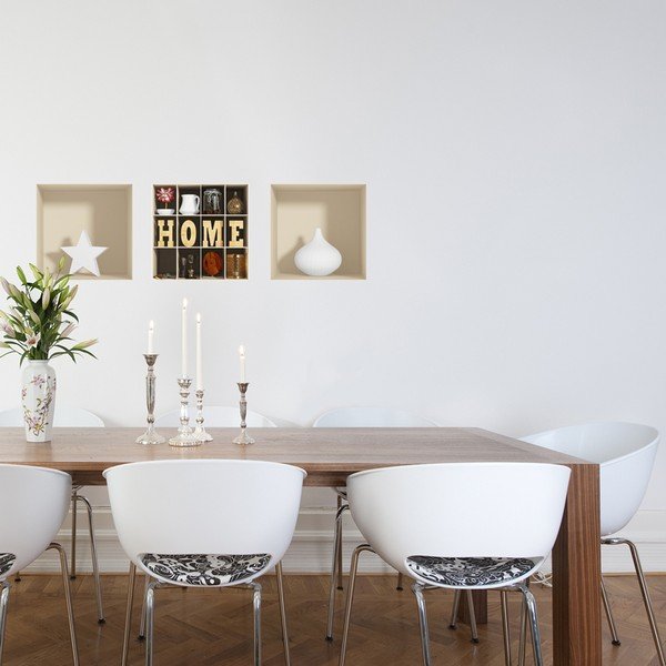 3 kleebise komplekt 3D efektiga Home - Ambiance-image-1