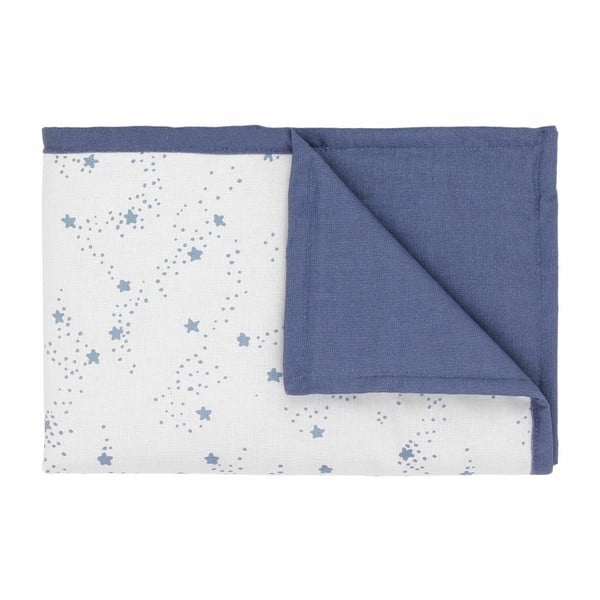 Modro-bílá dětská deka s modrými hvězdičkami Art For Kids Stars, 70 x 100 cm