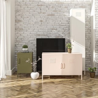 Khakivärvi metallist kapp 79x100x39 cm Bradford - Støraa