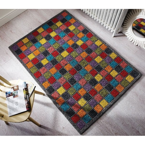 Vlněný koberec Flair Rugs Illusion Campari, 80 x 150 cm