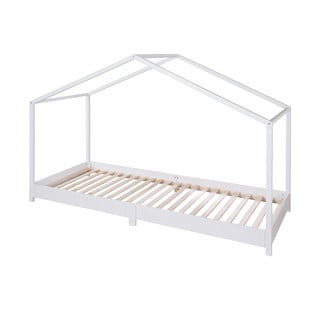 Valge majakujuline lastevoodi 90x200 cm Montessori - Roba