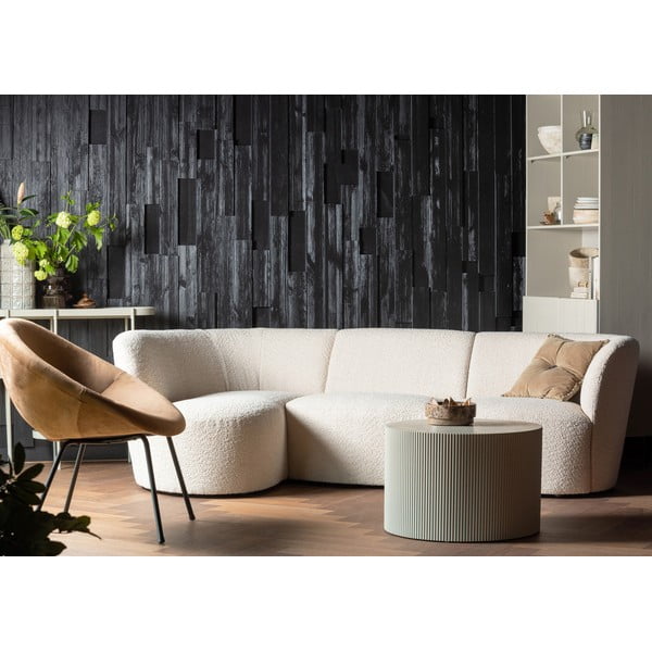 Beež ümmargune kohvilaud ø 60 cm Sanne - WOOOD-image-1