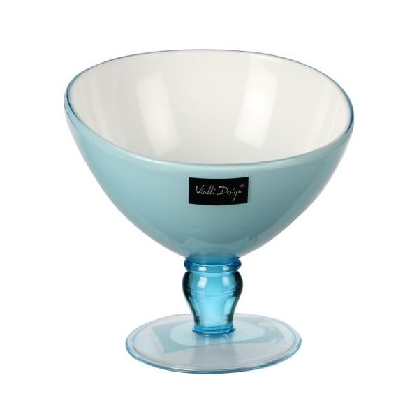 Světle modrý pohár na dezert Vialli Design Livio, 180 ml