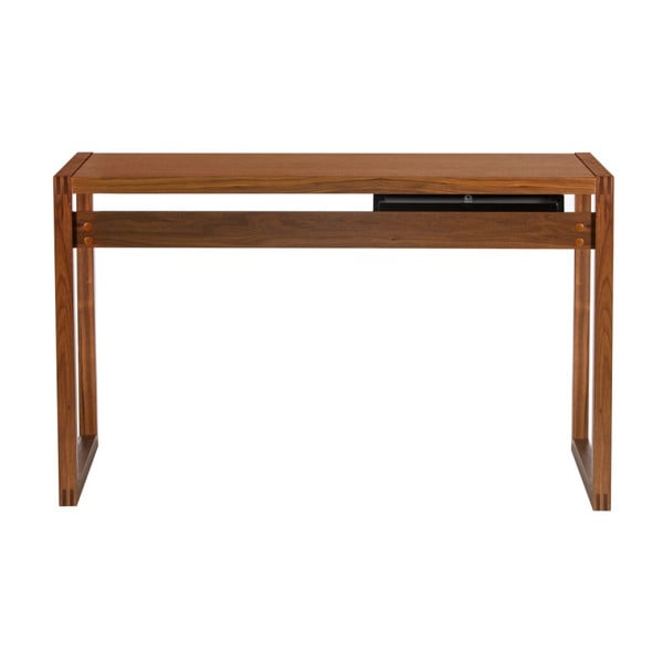 Pracovní stůl z ořechového dřeva We47 Renfrew, 126 x 55 cm