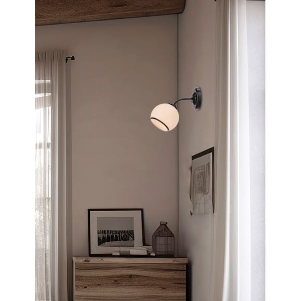 Must-valge seinavalgusti Marinen - Candellux Lighting-image-1