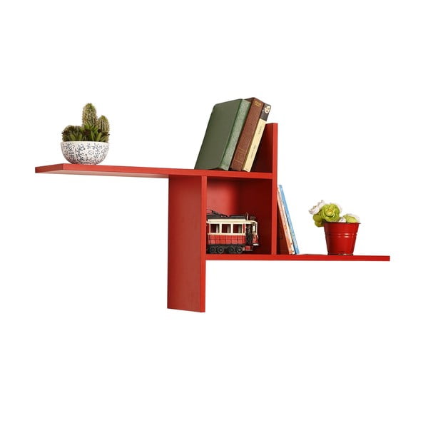 Punane riiul 100 cm Cross - Kalune Design-image-3