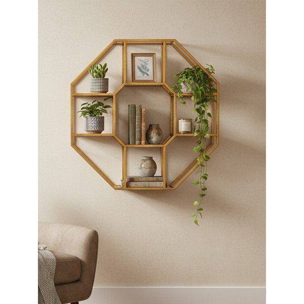 Astmeline metallriiul naturaalses värvitoonis 92 cm Zariah - Premier Housewares-image-1