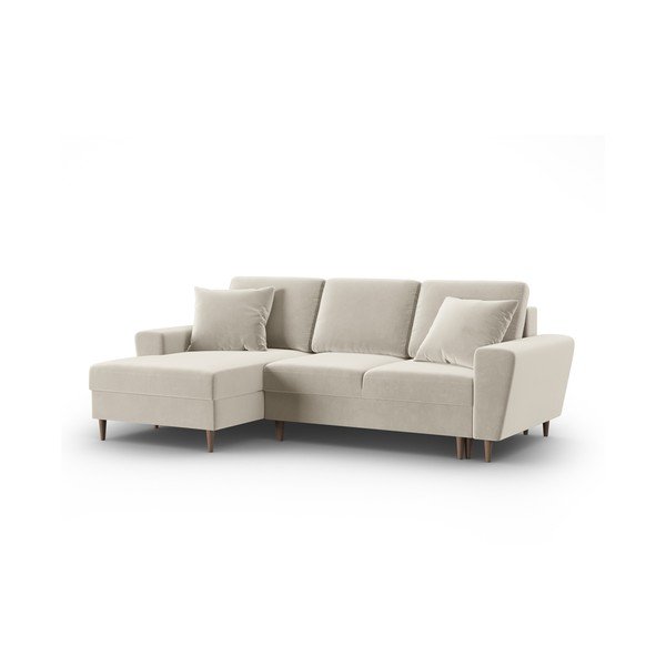 Beež sametist panipaigaga nurgadiivanvoodi (vasak nurk) Kyoto - Cosmopolitan Design-image-4