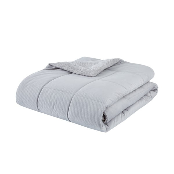 Helehall tikitud mikropluusist voodiplaat kaheinimesevoodile 200x220 cm Cosy Cord - Catherine Lansfield