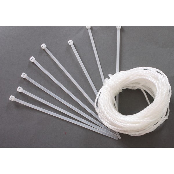 Valge plastikust rõdude ekraan 300x90 cm - Garden Pleasure-image-2