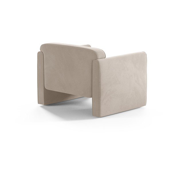 Beež sametist tugitool Abby - Micadoni-image-2