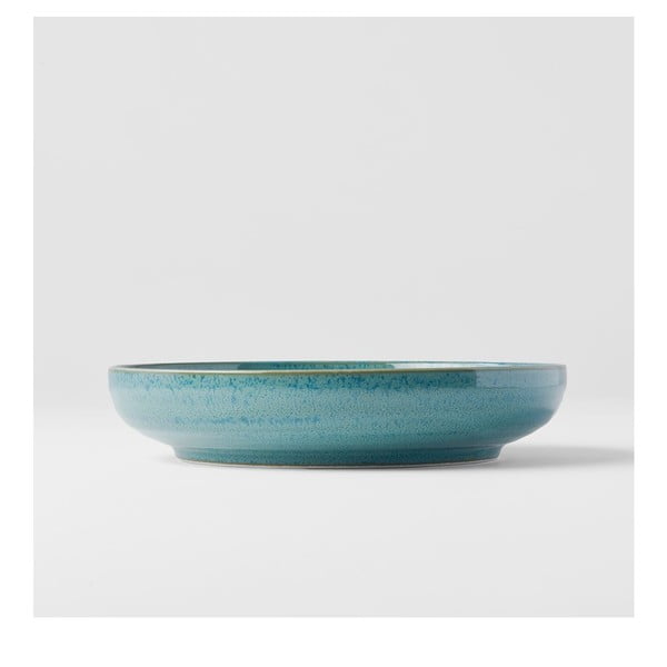 Türkiissinine sügav keraamiline taldrik ø 20 cm Peacock - MIJ-image-1