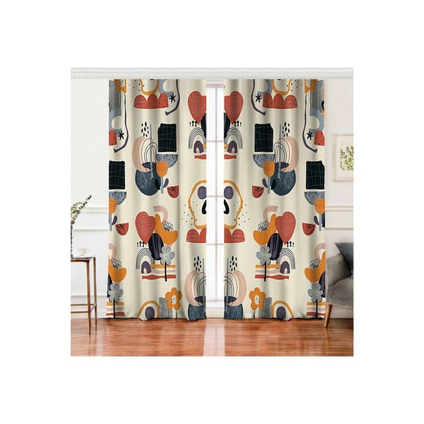 Komplekt 2 puuvillasegust kardinat, 140 x 260 cm. - Minimalist Home World