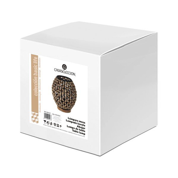 Must naturaalne laualamp (kõrgus 23 cm) Natural Way - Casa Selección-image-3