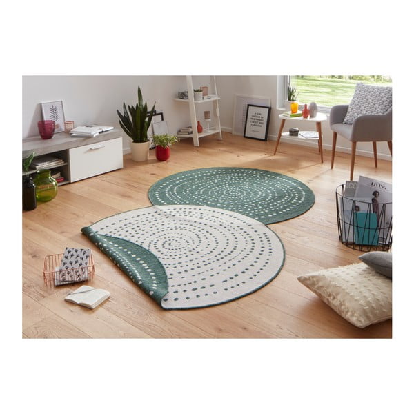 Roheline kahepoolne õuevaip , Ø 200 cm Bali - NORTHRUGS-image-1