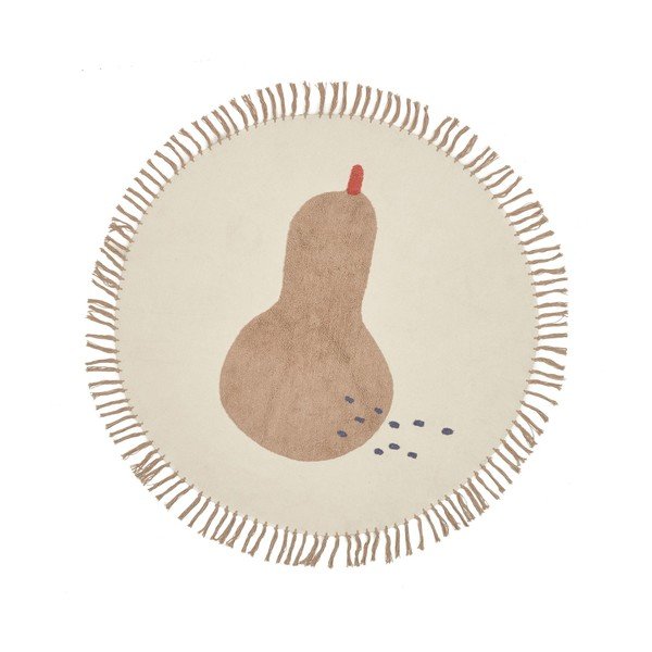 Elevandiluu värvi puuvillane laste vaip ø120 cm Tamya - Kave Home