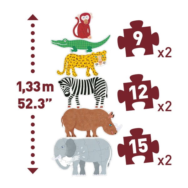 Laste puzzle Giga Jungle - Djeco-image-2