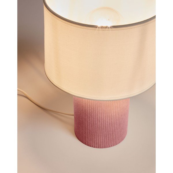 Valge/heleroosa laste lamp Bianella - Kave Home-image-2