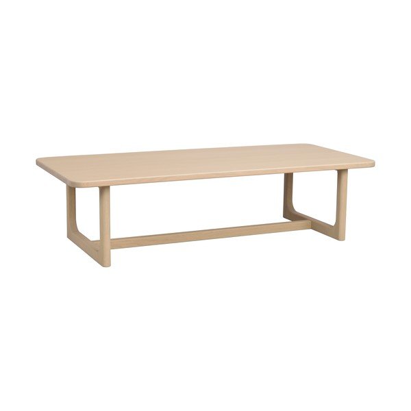 Kohvilaud heleda naturaalse tammepuust pealispinnaga 70x160 cm Driscoll - Rowico