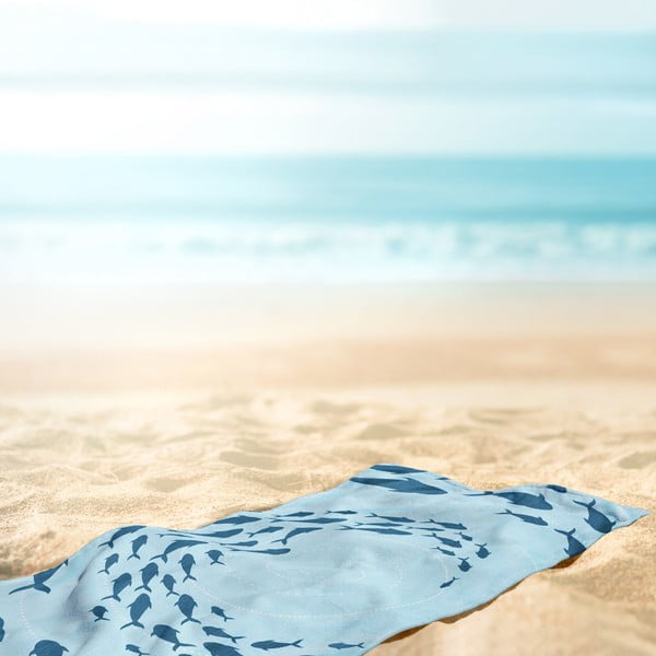 Sinine rannarätik 90x180 cm Shoal - DecoKing-image-3