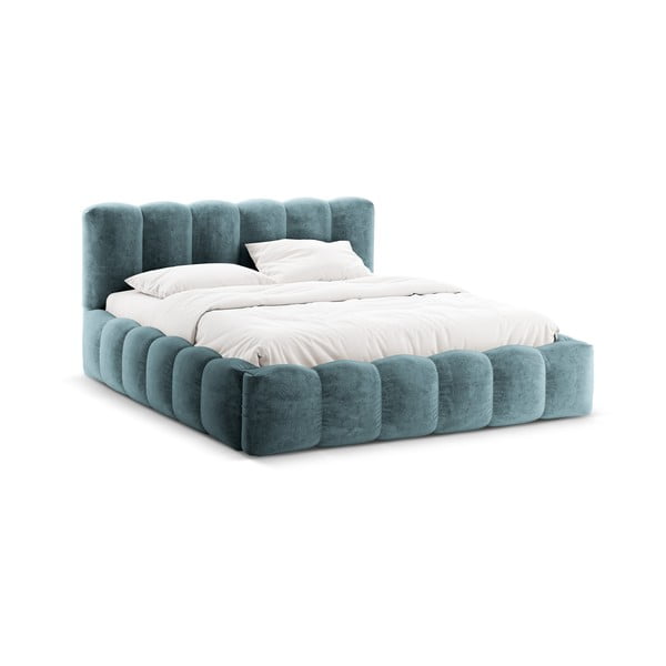 Sinine kaheinimesevoodi koos panipaigaga 200x200 cm Lupine - Micadoni Home-image-3