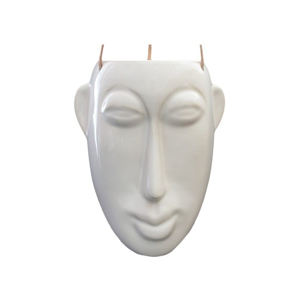 Valge rippkann, kõrgus 22,3 cm Mask - PT LIVING