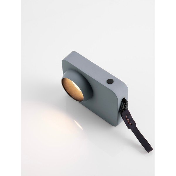 Hallikassinine metallist LED-laualamp hämardatava valgusega (kõrgus 11 cm) Kedros - Nova Luce-image-4