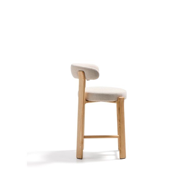 Beež saarepuidust baaritool (istme kõrgus 65 cm) Granite - Kave Home-image-3