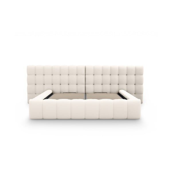 Kreem kaheinimesevoodi koos panipaigaga 180x200 cm Mamaia - Micadoni Home-image-4