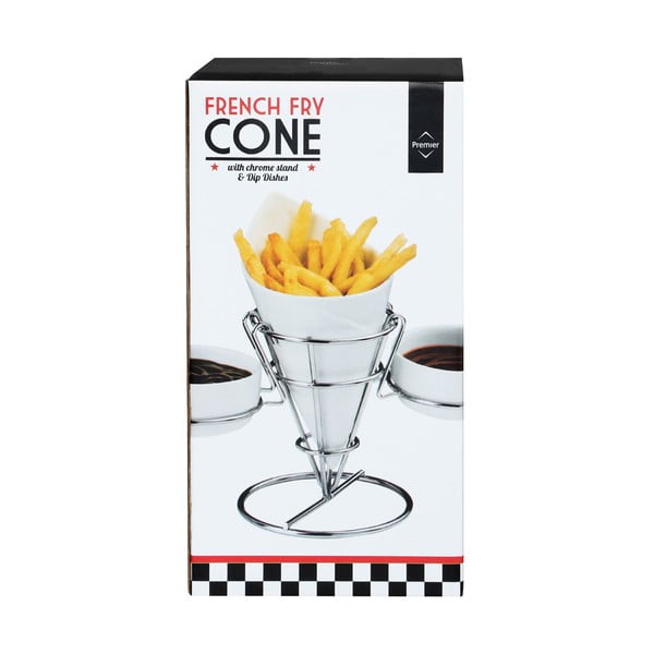 Stojan na hranolky a omáčky Premier Housewares French Fry Cone-image-2