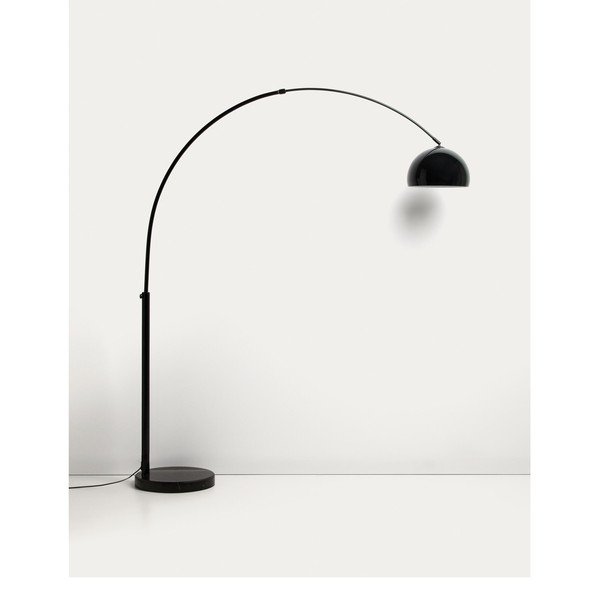 Must põrandalamp metallvarjuga (kõrgus 160 cm) Madali - Kave Home-image-4