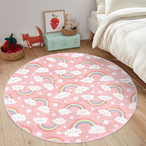 Roosa laste vaip ø 120 cm Comfort - Mila Home-image-2