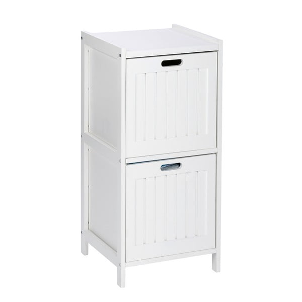 Valge puidust vannitoakapp 2 sahtliga Oslo - Wenko-image-2