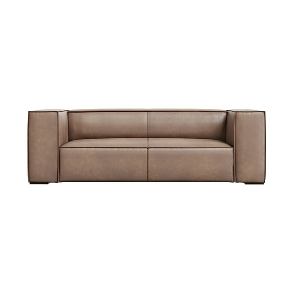 Helepruun nahast diivan 212 cm Madame - Windsor & Co Sofas