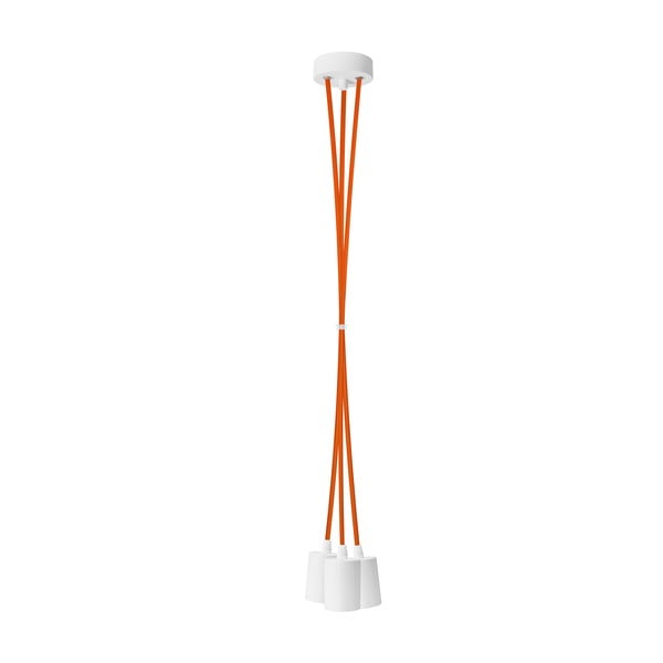 Trojice závěsných kabelů Cero, oranžová/bílá