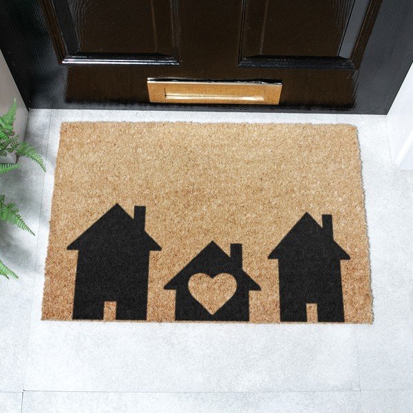 Kookoskiududest matt 40x60cm Home Is Where the Heart Is - Artsy Doormats-image-2