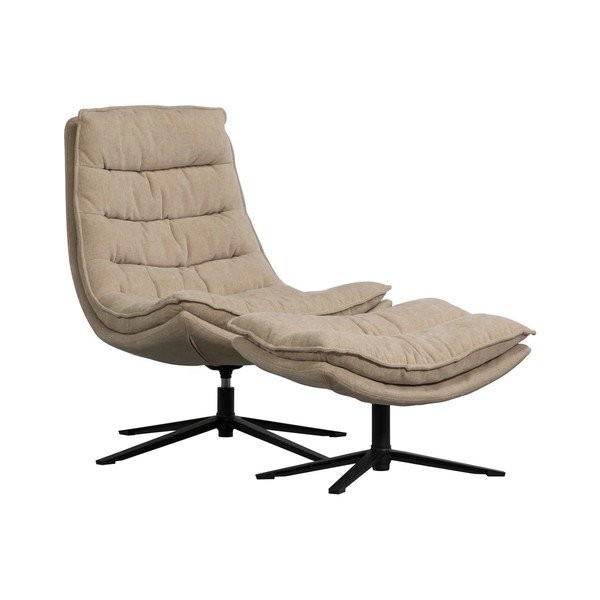 Pöörlev šenillist tool koos jalatoega Kube - WOOOD