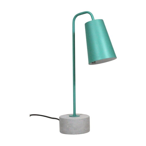 Zelená stolní lampa z betonu a kovu Red Cartel Magna