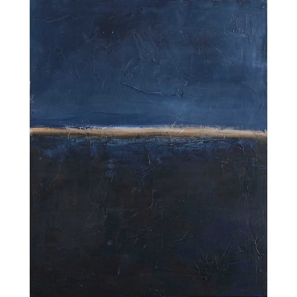 Käsitsi maalitud maal 78x98 cm Edge Blue - Malerifabrikken