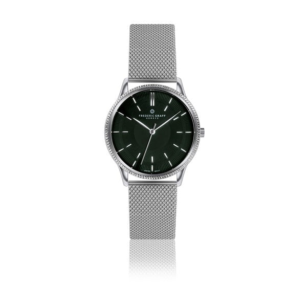 Unisex hodinky z nerezové oceli s páskem ve stříbrné barvě Frederic Graff Roland
