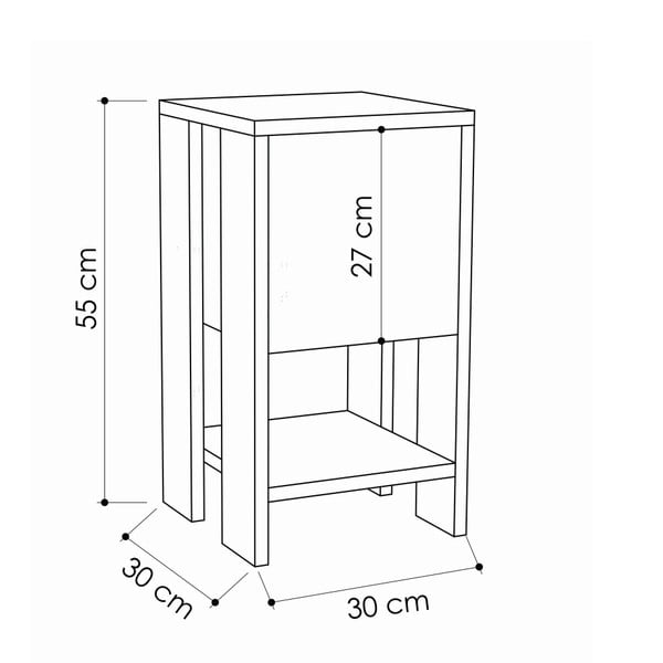 Tammepuust detailidega antratsiitne öökapp Garetto Ema - Homitis-image-3