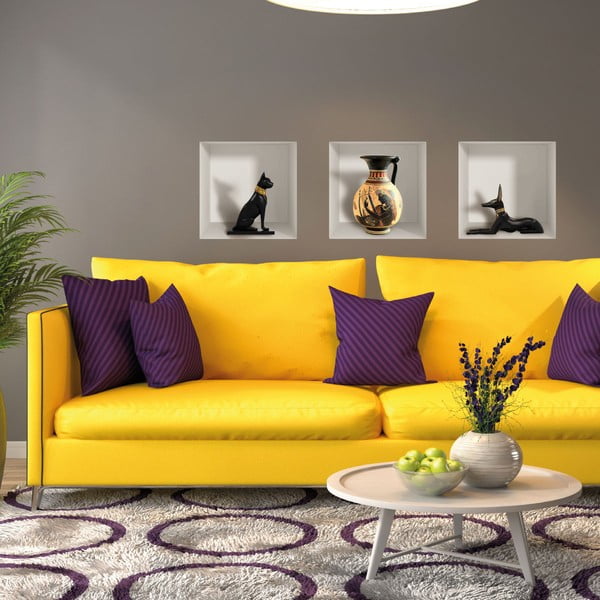 Komplekt 3 3D seinakleebist Egiptuse - Ambiance-image-2