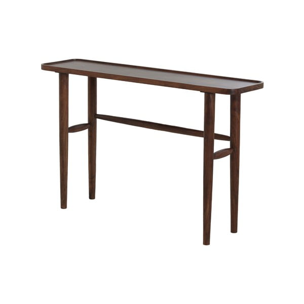 Pruun akaatsia täispuidust konsoollaud 30x120 cm Qiano - Light & Living-image-2