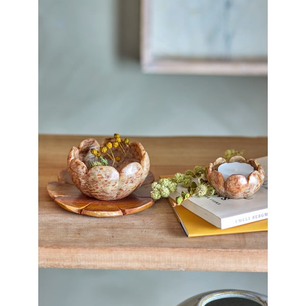 Kivikeraamikast teeküünalde hoidjad 3tk komplektis Reiko - Bloomingville-image-1