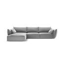 Helehall sametist nurgadiivan (vasak nurk) Vanda - Mazzini Sofas