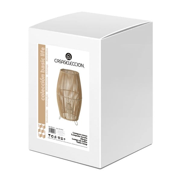 Naturaalset värvi laualamp bambusevarjundiga (kõrgus 29 cm) Natural Way - Casa Selección-image-3