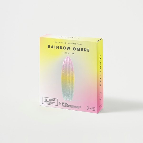 Täispuhutav lamamistool Ride With Me Rainbow Ombre - Sunnylife-image-4